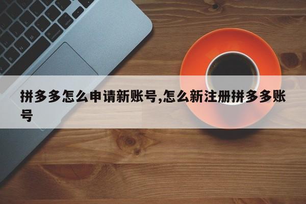 拼多多怎么申请新账号,怎么新注册拼多多账号-第1张图片